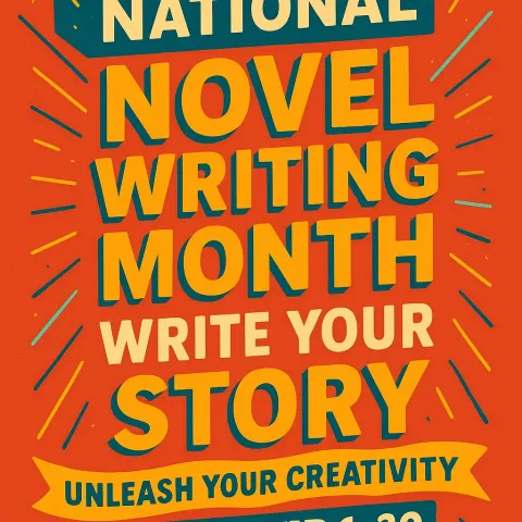 Energetic and Lively Graphic to Encourage Writers Across the Country