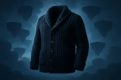 Single Heavyweight Chunky Knit Cardigan
