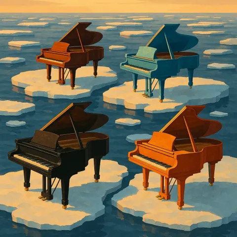 Four Diverse Grand Pianos