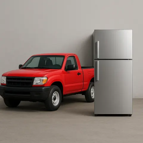 Silver Refrigerator Positioned on the Right Side
