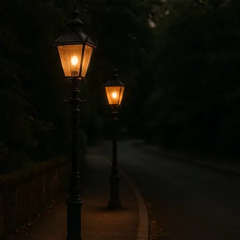 Two Old-fashioned Lamps