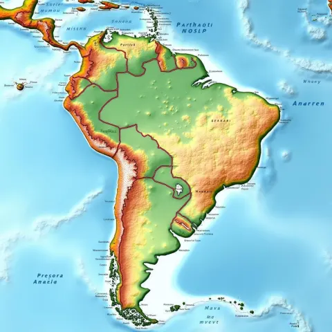 Crisp Delta Map of South America