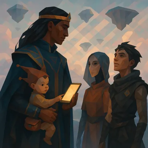 Regal Figure of Indigenous Descent