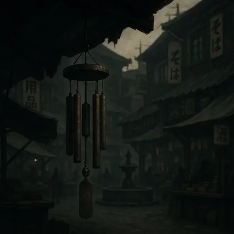 Bustling Village Square