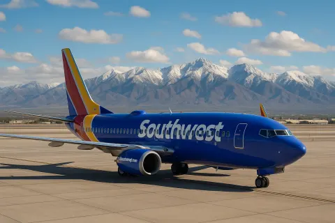 Southwest Airlines Plane Parked on the Tarmac at an Airport