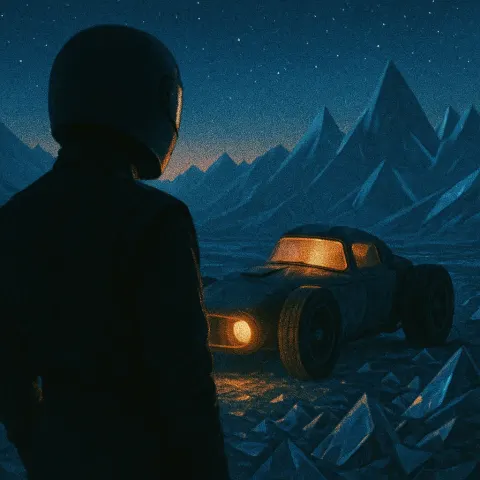 Racer Watches their Grainy Barrow Theater
