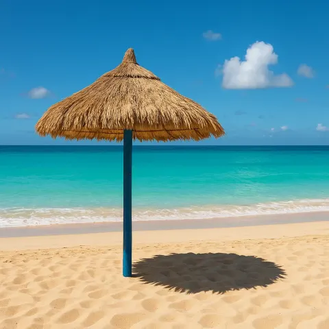 Sandy Beach with a Turquoise Ocean