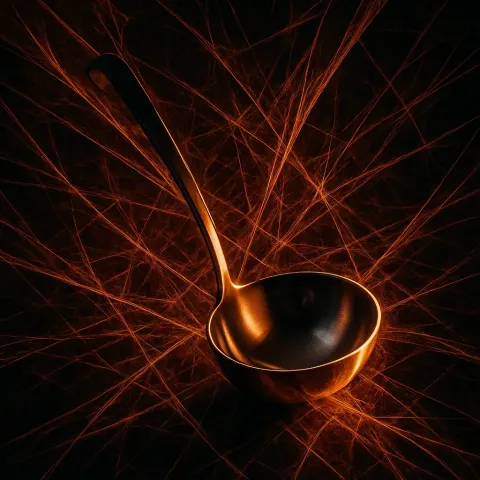Polished Metal Ladle