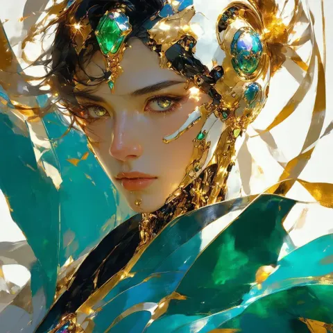 Opal Cyborg Shinobi in Baroque Splendor