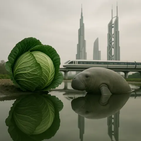 POV Reveals a Head Cabbage and Dugong