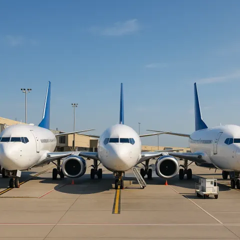 Three Aircraft Stationed Next