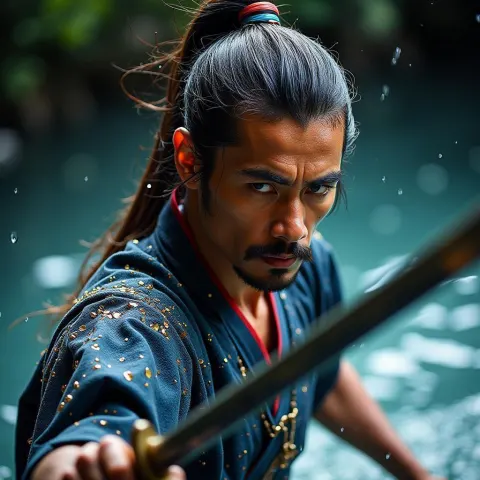 Samurai Water Swordsman on Ektar Film