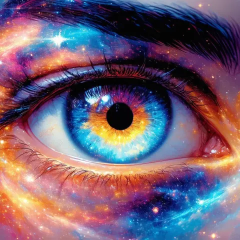 The Universe Reflected in a Manga Eye