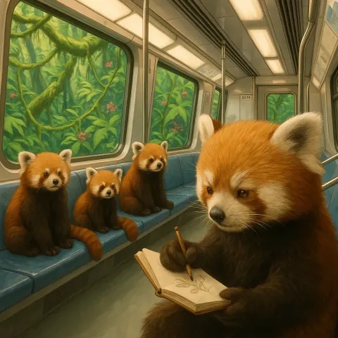 Inside a Subway Carriage