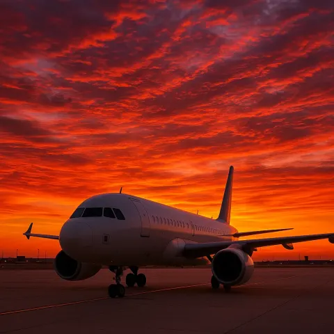 Against the Backdrop of a Vivid Sunset