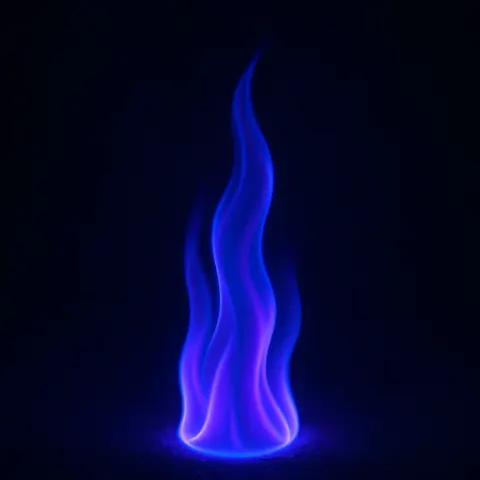 Depict a Luminous Flame Featuring Rich Tones