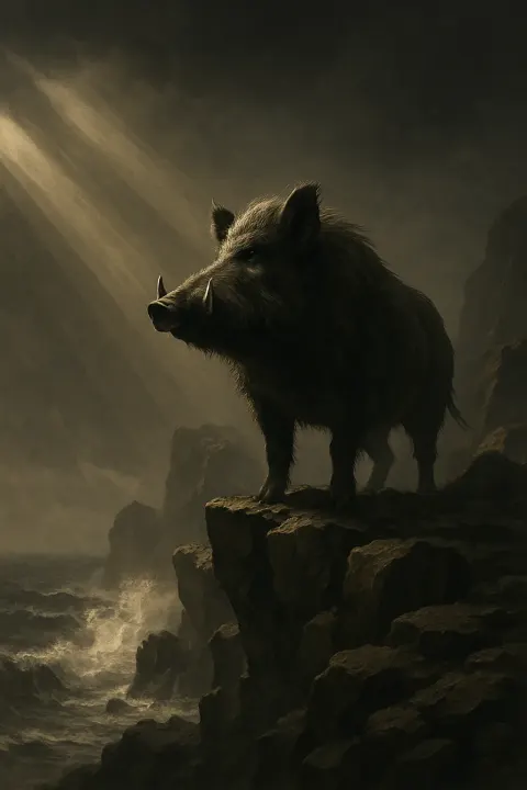Lone Wild Boar