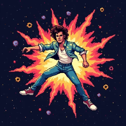 Ace Ventura Exploding in Pixel Space