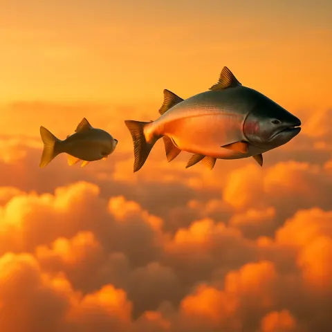 Crib and Coho Salmon