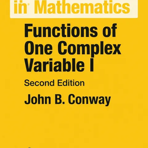 Yellow Book Cover Titled "Functions of One Complex Variable I"