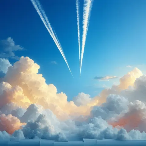 Paper Chemtrails Across a Handmade Sky