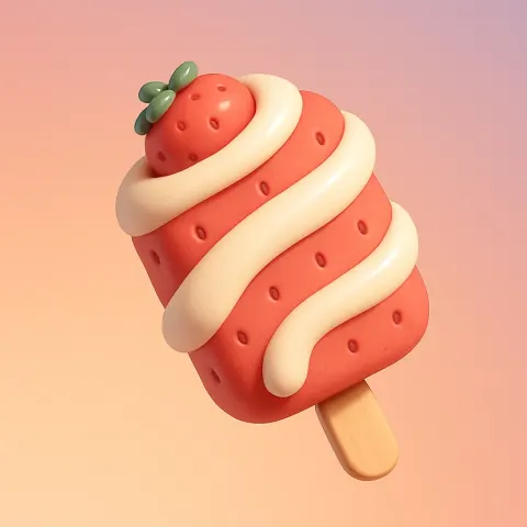 Take the [🍓] and Reimagine It as a Creamy Popsicle