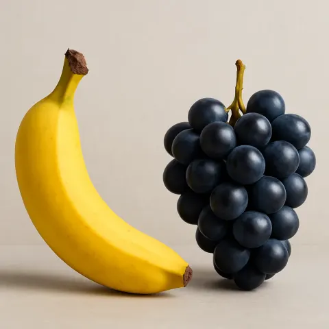 On the Left Side Is a Ripe Banana