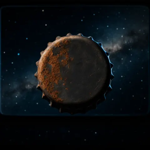 Partially Rusted Bottlecap