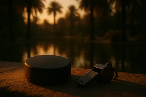 Within a Secluded Oasis of Palm Trees