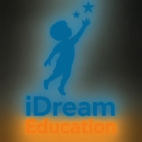 Logo Featuring a Blue Silhouette of a Child