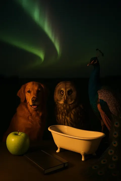 Under a Vibrant Aurora Borealis
