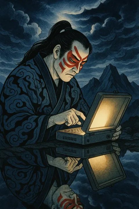 Ukiyo-e Styled Figure