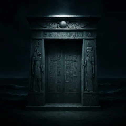 Egyptian Mythological Sliding Door