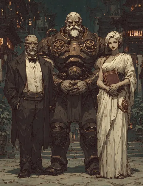 By royal invitation, translating the books of the library of ancient pelagic steampunk (actually was