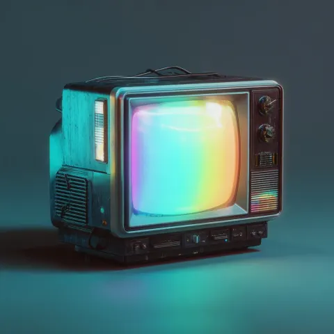 Crt tv, 3d render
