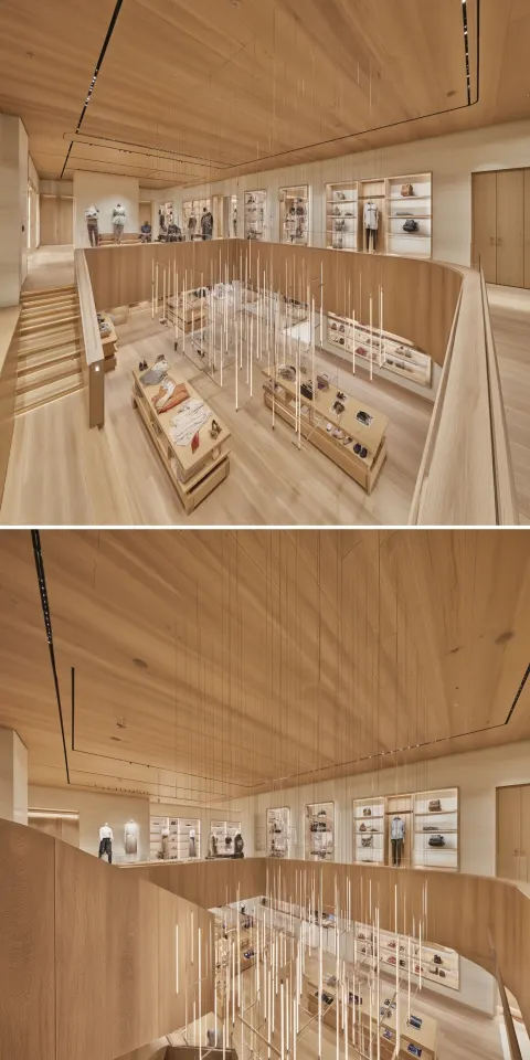 Ultra realistic photo of a premium contemporary retail store interior