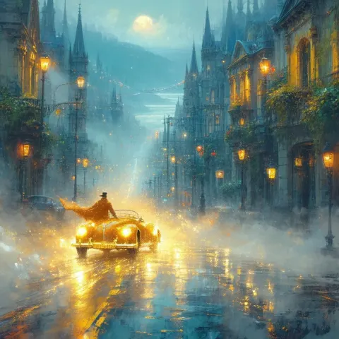 Enchanted Driver Through Mystical San Francisco Streets