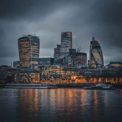Give me a finance looking london skyline