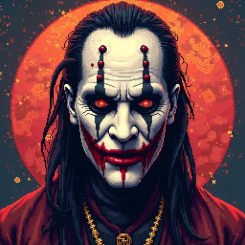 Slipknot Reimagined With Chinese Opera Pixel Masks