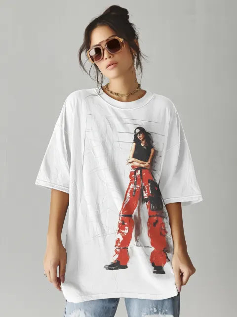 A flat lay photograph of the exact same garment in the reference image. Identical art style and matc