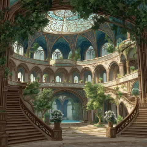 Fey Elven summer court palace