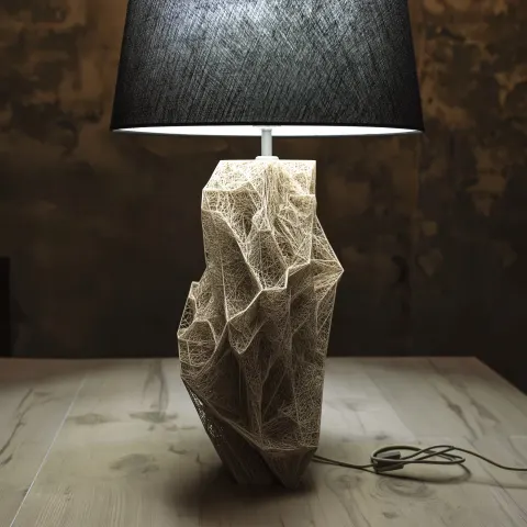 Deisgner 3D printed lamp, high end, product