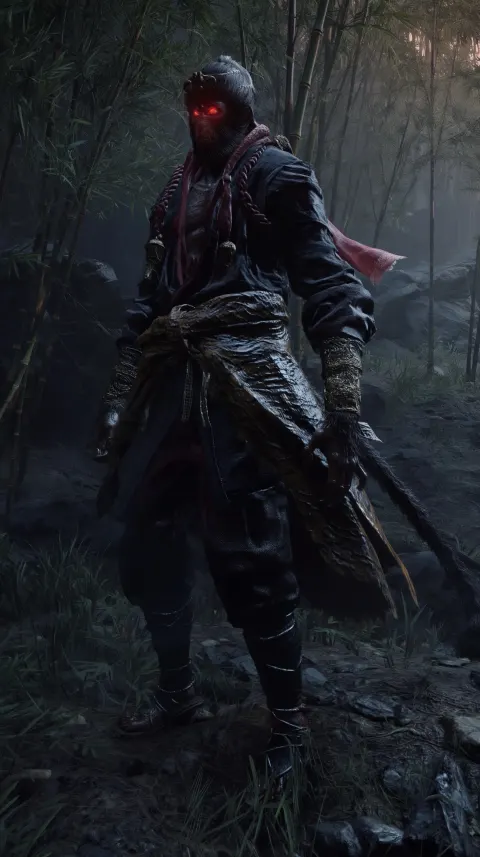 Dark-style monkey demon, evil, monster, plain clothes, Chinese-style, tiger skin, decadent