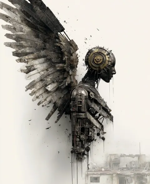 Inspired by 1980s SciFi Horror Movies, Techgnostic Horror Themes