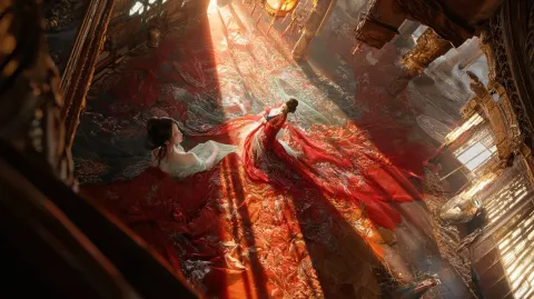 One paintings of ancient-style beauties in ultra-realistic style