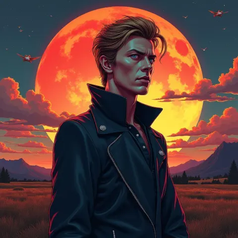David Bowie as Twin Peaks Dark Prince