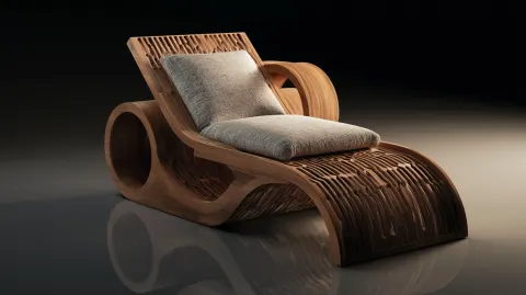 Master product design oriental minimalist reclining chaise lounge chair