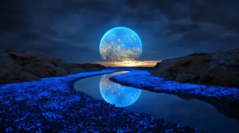 A breathtaking alien landscape. An unimaginably massive
