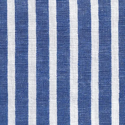 Blue and white ticking stripe pattern, thin vertical stripes, cotton fabric texture