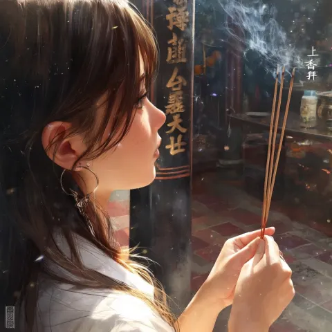 First-Person View of Offering Incense